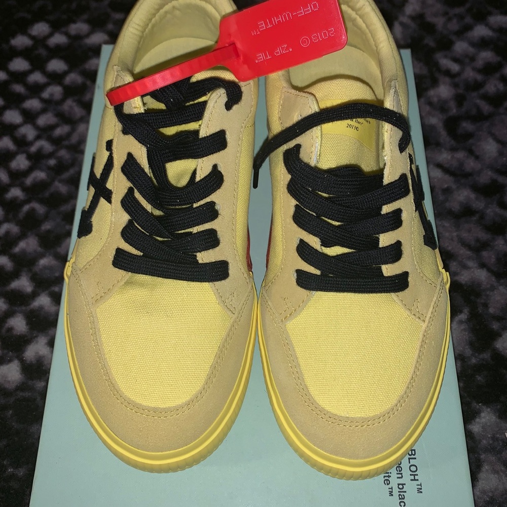 OFF - WHITE vulc low yellow canvas FW19 - Picture 4 of 7